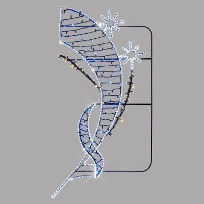 ΕΠΑΓΓΕΛΜΑΤΙΚΟ ΣΧΕΔΙΟ ΕΠΙΣΤΗΛΟ ΑΛΟΥΜΙΝΙΟΥ  ΜΕ ΑΣΤΕΡΑΚΙΑ, ΛΕΥΚΗ LED ΦΩΤ/ΝΑ, ΜΕ ΘΕΡΜΑ ΚΑΙ ΜΠΛΕ LED,90χ200 IP65 (600-23045)