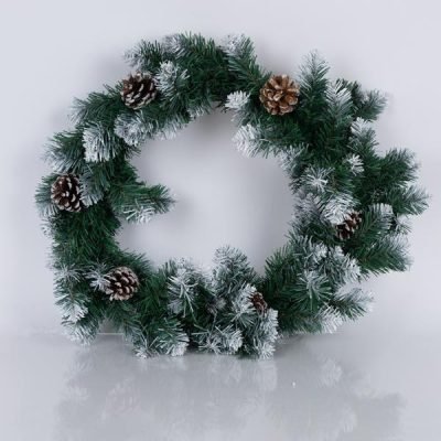 ΣΤΕΦΑΝΙ ΜΕ ΧΙΟΝΙΣΜΕΝΟ ΜΕ ΚΟΥΚΟΥΝΑΡΙΑ, 50cm (600-30634)