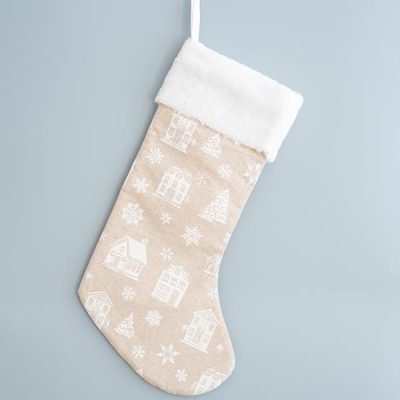 ΚΑΛΤΣΑ, ΜΠΕΖ ΜΕ ΣΠΙΤΑΚΙΑ, ΜΕ ΑΣΠΡΟ ΓΟΥΝΑΚΙ, 50x28cm (600-45494)