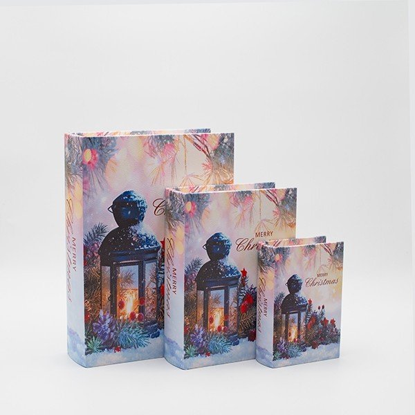 ΒΙΒΛΙΑ ΔΙΑΚΟΣΜΗΤΙΚΑ, ΜΕ ΦΑΝΑΡΑΚΙ, ΞΥΛΙΝΑ, ΣΕΤ 3 ΤΜΧ, 30x22x7.5, 23x17.5x6 ΚΑΙ 16x11x5 (600-47042)