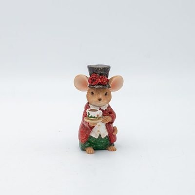 ΔΙΑΚΟΣΜΗΤΙΚΟ ΠΟΛΥΡΕΖΙΝ, ΠΟΝΤΙΚΑΚΙ VINTAGE ΜΕ ΦΛΥΤΖΑΝΑΚΙ, 6.5x10cm (600-46966)