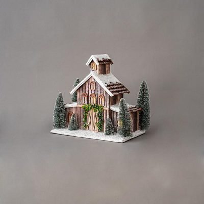 ΣΠΙΤΑΚΙ ΦΩΤΙΖΟΜΕΝΟ, ΤΡΙΩΡΟΦΟ, 7 LED, ΜΠΑΤΑΡΙΑΣ, 38,5×20,5x34cm (600-45000)