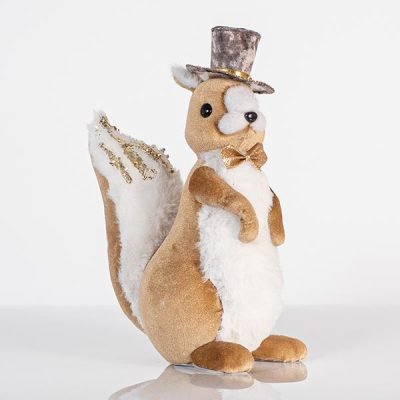 ΒΕΛΟΥΔΙΝΟΣ ΣΚΙΟΥΡΟΣ ΜΕ ΚΑΠΕΛΟ, ΜΟΚΑ, 15x27cm (600-44698)