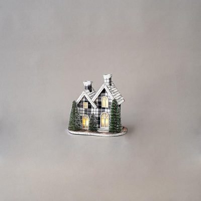 ΣΠΙΤΑΚΙ ΦΩΤΙΖΟΜΕΝΟ, 4 LED, ΜΠΑΤΑΡΙΑΣ, ΚΑΡΟ, 29x19x28cm (600-45002)