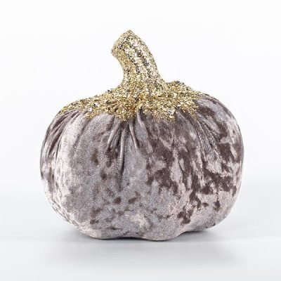 ΒΕΛΟΥΔΙΝΗ ΚΟΛΟΚΥΘΑ, ΓΚΡΙ, ΜΕ GLITTER, 15x12cm (600-44705)