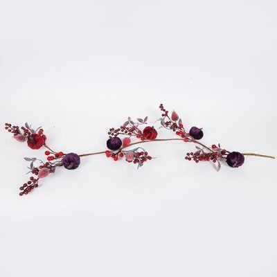 ΓΙΡΛΑΝΤΑ, ΜΕ ΜΠΟΡΝΤΟ ΚΑΙ ΣΚΟΥΡΟ ΜΩΒ ΚΟΛΟΚΥΘΕΣ, 120cm (600-46888)