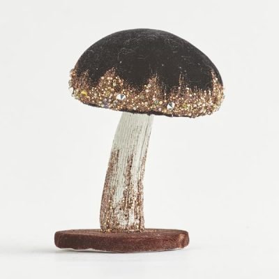 ΒΕΛΟΥΔΙΝΟ ΜΑΝΙΤΑΡΙ , ΜΑΥΡΟ ΜΕ ΓΚΛΙΤΕΡ, 8x8x12cm (600-44466)