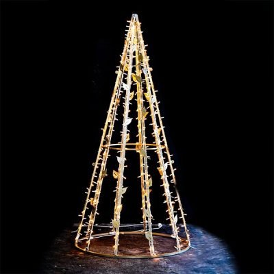 ΕΠΑΓΓΕΛΜΑΤΙΚΟ ΣΧΕΔΙΟ, ΔΕΝΤΡΟ 3D ΜΕ ΦΥΛΛΑ, ΘΕΡΜΟ ΛΕΥΚΟ LED, 180x90x90cm, IP65 (600-23356)