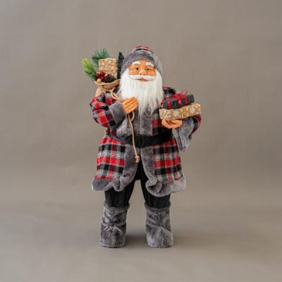 ΑΓΙΟΣ ΒΑΣΙΛΗΣ, ΣΚΟΥΡΟ ΓΚΡΙ, ΜΕ ΔΩΡΑ, 80cm (600-45502)