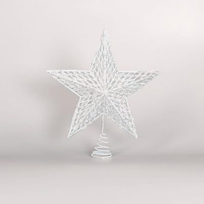 ΚΟΡΥΦΗ ΔΕΝΤΡΟΥ ΑΠΌ ΣΥΡΜΑ, ΛΕΥΚΟ, ΑΣΤΕΡΙ, 30,5×34,5cm (600-44930)