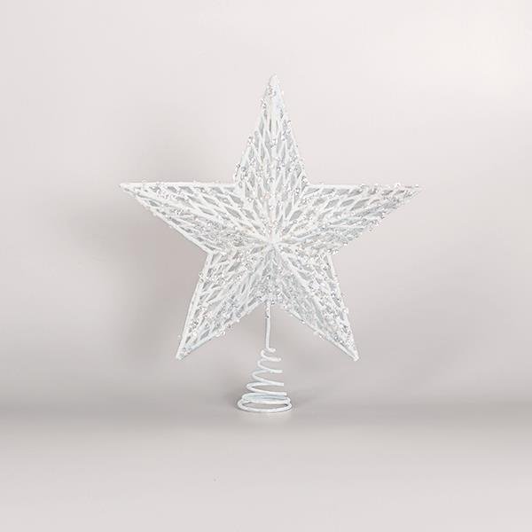 ΚΟΡΥΦΗ ΔΕΝΤΡΟΥ ΑΠΌ ΣΥΡΜΑ, ΛΕΥΚΟ, ΑΣΤΕΡΙ, 30,5x34,5cm (600-44930)