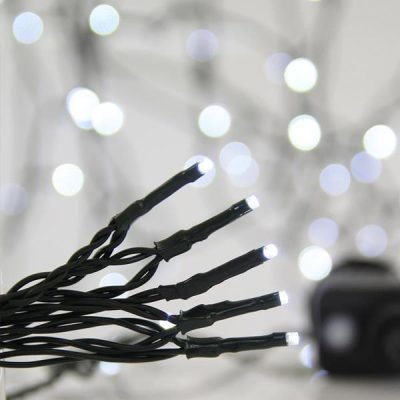 ΣΕΙΡΑ, 700 LED 3mm, 31V ΜΕΤΑΣΧΗΜΑΤΙΣΤΗ, 8 ΠΡΟΓΡΑΜΜΑΤΑ & ΜΝΗΜΗ, ΠΡΑΣΙΝΟ PVC ΚΑΛΩΔΙΟ, ΛΕΥΚΟ LED ΑΝΑ 5cm, ΠΡΟΕΚΤΑΣΗ ΠΑΡΟΧΗΣ 3m, ΙΡ44 (600-11590)