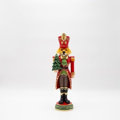 ΣΚΥΛΑΚΙ ΣΤΡΑΤΙΩΤΗΣ ΜΕ ΔΕΝΤΡΑΚΙ, ΚΟΚΚΙΝΟ, ΠΟΛΥΡΕΖΙΝ, 11.5×36.5cm (600-47036)