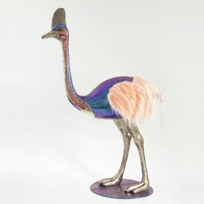 ΣΤΡΟΥΘΟΚΑΜΗΛΟΣ, ΜΠΛΕ, ΜΕ ΡΟΖ ΠΟΥΠΟΥΛΑ, 80x77x122cm (600-43481)