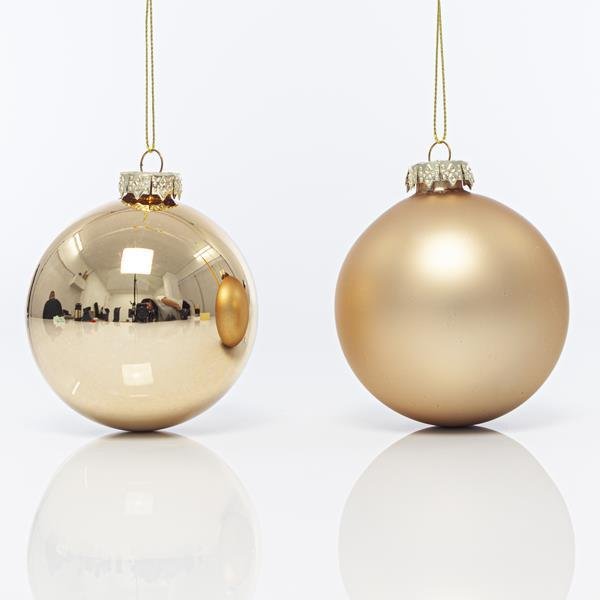 ΓΥΑΛΙΝΗ ΜΠΑΛΑ, ΣΑΜΠΑΝΙ, ΜΑΤ ΚΑΙ ΓΥΑΛΙΣΤΕΡΗ, ΣΕΤ 4 ΤΜΧ, 8cm (600-42393)