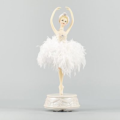 ΜΠΑΛΑΡΙΝΑ ΜΕ ΛΕΥΚΗ ΦΟΥΣΤΑ, ΣΕ ΒΑΣΗ, 33cm (600-44802)