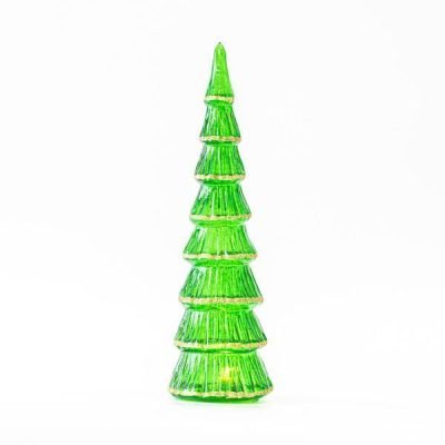 ΓΥΑΛΙΝΟ ΔΕΝΤΡΑΚΙ, ΠΡΑΣΙΝΟ, ΦΩΤΙΖΟΜΕΝΟ, 8,5x36cm (600-45752)