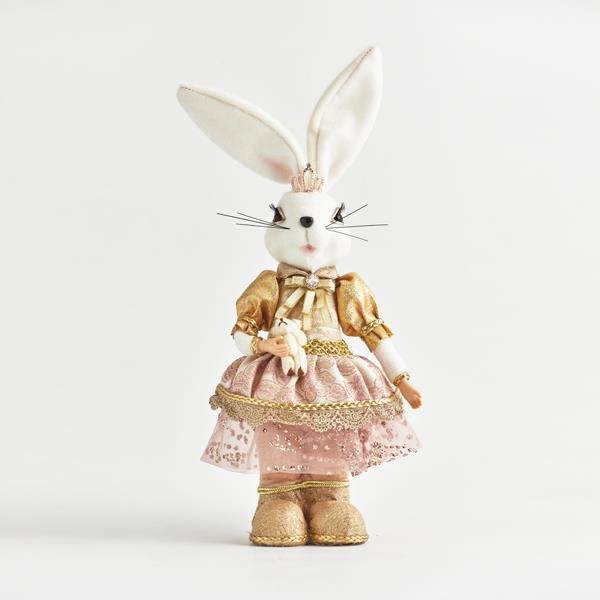 ΚΥΡΙΑ ΛΑΓΟΣ ΜΕ ΡΟΖ ΡΟΥΧΑ, 19x10x42cm (600-44072)