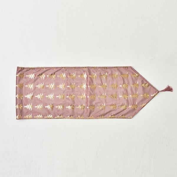 ΡΑΝΝΕΡ, ΡΟΖ ΜΕ ΧΡΥΣΑ ΔΕΝΤΡΑΚΙΑ, ΒΕΛΟΥΔΟ, 180x32cm (600-44177)