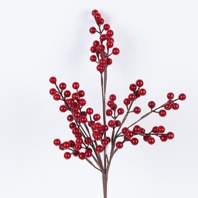 ΚΛΑΔΙ ΜΕ ΚΟΚΚΙΝΑ BERRIES, 46cm (600-46133)