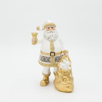 ΑΗ ΒΑΣΙΛΗΣ ΠΟΛΥΡΕΖΙΝ, ΛΕΥΚΟ ΧΡΥΣΟ, ΜΕ ΚΑΜΠΑΝΑΚΙ, 13x19cm (600-46851)