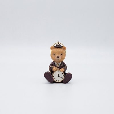 ΣΤΟΛΙΔΙ ΠΟΛΥΡΕΖΙΝ, ΑΡΚΟΥΔΑΚΙ ΚΑΘΙΣΤΟ VINTAGE ΜΕ ΡΟΛΟΙ, 5×7.5cm (600-46956)