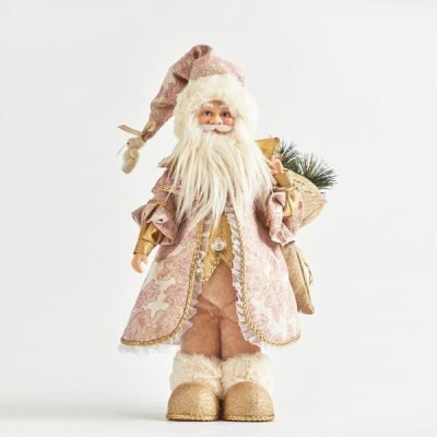 ΑΓΙΟΣ ΒΑΣΙΛΗΣ ΜΕ ΡΟΖ ΡΟΥΧΑ, 26x22x48cm (600-44077)