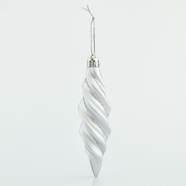 ΣΤΟΛΙΔΙ ΠΛΑΣΤΙΚΟ ΑΣΗΜΙ, ΜΕ ΑΣΗΜΙ GLITTER, ΣΠΕΙΡΟΕΙΔΕΣ, ΣΕΤ 4ΤΜΧ, 11x3cm (600-42661)