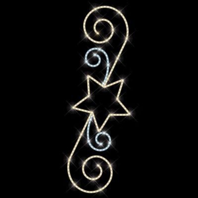 ΕΠΑΓΓΕΛΜΑΤΙΚΟ ΣΧΕΔΙΟ ΑΣΤΕΡΙ ΜΕ ΔΙΑΚΟΣΜΗΤΙΚΑ, ΘΕΡΜΗ ΛΕΥΚΗ ΚΑΙ ΛΕΥΚΗ LED ΦΩΤ/ΝΑ, IP65 (600-23362)