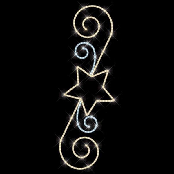 ΕΠΑΓΓΕΛΜΑΤΙΚΟ ΣΧΕΔΙΟ ΑΣΤΕΡΙ ΜΕ ΔΙΑΚΟΣΜΗΤΙΚΑ, ΘΕΡΜΗ ΛΕΥΚΗ ΚΑΙ ΛΕΥΚΗ LED ΦΩΤ/ΝΑ, IP65 (600-23362)