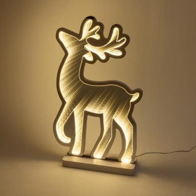 ΔΙΑΚΟΣΜΗΤΙΚΟ ΣΧΕΔΙΟ ΚΑΘΡΕΦΤΗΣ ΜΕ LED ΤΑΙΝΙΑ, 147 LED, ΕΛΑΦΙ 24.5×1.5x40cm, ΜΕΤΑΣΧΗΜΑΤΙΣΤΗ, ΘΕΡΜΟ ΛΕΥΚΟ LED, ΠΡΟΕΚΤΑΣΗ ΠΑΡΟΧΗΣ 3m, IP20 (600-46602)