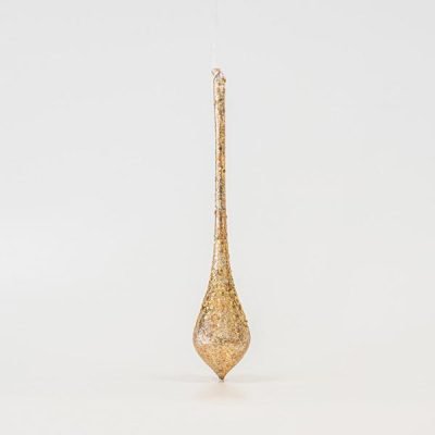 ΓΥΑΛΙΝΟ ΣΤΟΛΙΔΙ, ΧΡΥΣΟ ΜΕ GLITTER, ΣΕΤ 4ΤΜΧ, 5,7x30cm (600-45778)