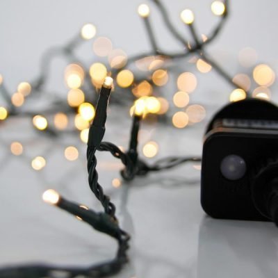 ΣΕΙΡΑ, 100 LED 3mm, 31V ΜΕΤΑΣΧΗΜΑΤΙΣΤΗ, 8 ΠΡΟΓΡΑΜΜΑΤΑ & ΜΝΗΜΗ, ΠΡΑΣΙΝΟ PVC ΚΑΛΩΔΙΟ, ΘΕΡΜΟ ΛΕΥΚΟ LED ΑΝΑ 5cm, ΠΡΟΕΚΤΑΣΗ ΠΑΡΟΧΗΣ 3m, ΙΡ44 (600-13161)