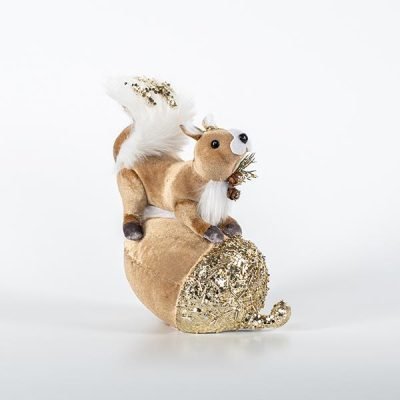 ΒΕΛΟΥΔΙΝΟ ΣΚΙΟΥΡΑΚΙ ΜΕ ΚΟΥΚΟΥΝΑΡΙ, ΜΟΚΑ, 35x22cm (600-44700)