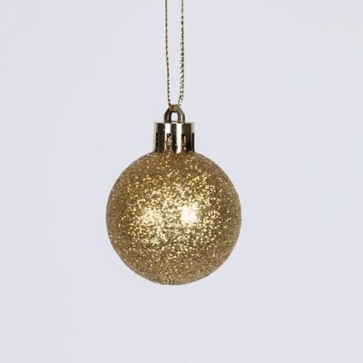 ΜΠΑΛΑ ΠΛΑΣΤΙΚΗ, ΧΡΥΣΗ, ΓΚΛΙΤΕΡ, ΣΕΤ 6ΤΜΧ, 4cm (TOP 120) (600-46532)