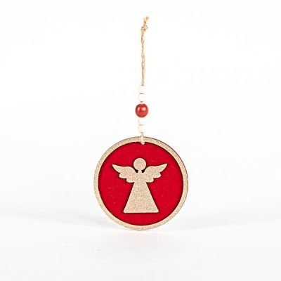 ΞΥΛΙΝΟ ΣΤΟΛΙΔΙ, ΑΓΓΕΛΑΚΙ, ΚΟΚΚΙΝΟ, ΜΕ ΒΕΛΟΥΔΟ, 11×0,5cm (600-45210)