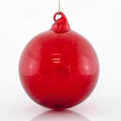 ΜΠΑΛΑ ΓΥΑΛΙΝΗ, ΚΟΚΚΙΝΗ, ΣΕΤ 4ΤΜΧ,8cm (600-42291)