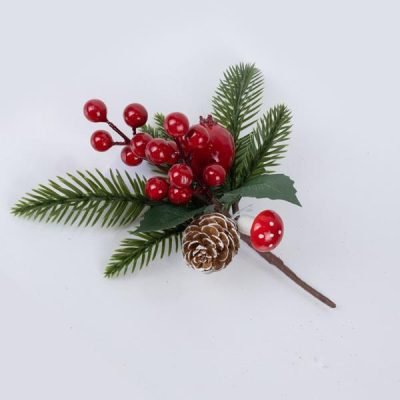 ΠΙΚΑΚΙ ΜΕ ΚΟΚΚΙΝΑ BERRIES, ΜΗΛΟ ΚΑΙ ΚΟΚΟΥΝΑΡΙ, 20cm (600-46130)