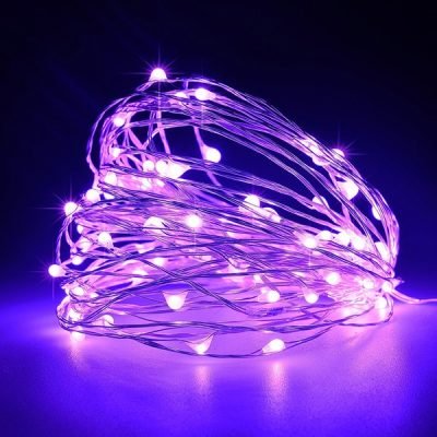 ΣΕΙΡΑ, 100 MINI LED, ΜΕΤΑΣΧΗΜΑΤΙΣΤΗ, ΣΤΑΘΕΡΟ, ΑΣΗΜΙ ΧΑΛΚΙΝΟ ΚΑΛΩΔΙΟ, ΜΩΒ LED ΑΝΑ 10cm, ΠΡΟΕΚΤΑΣΗ ΠΑΡΟΧΗΣ 5m, ΙΡ44 (600-07318)