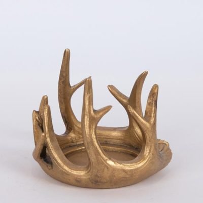 ΔΙΑΚΟΣΜΗΤΙΚΟ ΚΗΡΟΠΗΓΙΟ ΜΕ ΧΡΥΣΑ ΚΕΡΑΤΑ, 9.5x12cm (600-46077)