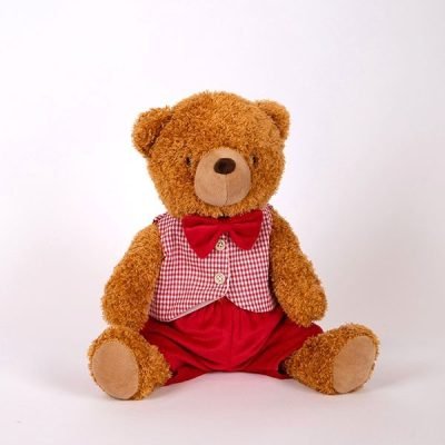 ΑΡΚΟΥΔΑΚΙ ΜΕ ΡΟΖ ΚΑΡΟ ΓΙΛΕΚΟ, ΚΑΘΙΣΤΟ, 29cm (600-48136)