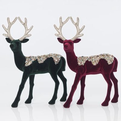 ΒΕΛΟΥΔΙΝΟΣ ΤΑΡΑΝΔΟΣ, ΜΠΟΡΝΤΩ ΚΑΙ ΜΠΛΕ, ΜΕ GLITTER ΚΑΙ ΠΟΥΛΙΕΣ, 33cm (600-40854)