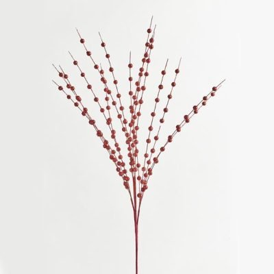 ΚΛΑΔΙ, ΚΟΚΚΙΝΟ, ΜΕ ΓΚΛΙΤΕΡ ΠΕΡΛΕΣ, 150cm (600-45919)