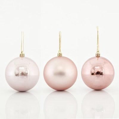 ΜΠΑΛΑ ΠΛΑΣΤΙΚΗ, ΡΟΖ ΡΕΤΡΟ, ΣΕΤ 6ΤΜΧ, 8cm (600-42697)