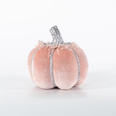 ΒΕΛΟΥΔΙΝΗ ΚΟΛΟΚΥΘΑ, ΡΟΖ, ΜΕ ΡΟΖ ΠΟΥΠΟΥΛΑ, 15x12cm (600-44688)