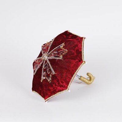 ΟΜΠΡΕΛΑ ΓΚΕΙΣΑΣ, ΚΟΚΚΙΝΟ ΒΕΛΟΥΔΟ, 16x20cm (600-46905)