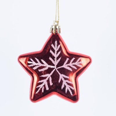 ΑΣΤΕΡΑΚΙ, ΚΟΚΚΙΝΟ, ΣΕΤ 4ΤΜΧ, 5cm (TOP 120) (600-46522)