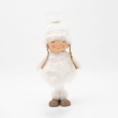 ΚΟΡΙΤΣΑΚΙ POM POM ΜΕ ΛΕΥΚΑ ΡΟΥΧΑ, 34cm (600-46644)