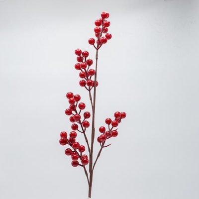 ΚΛΑΔΙ ΠΛΟΥΜΙΣΤΟ ΜΕ ΚΟΚΚΙΝΑ BERRIES, 70cm (600-47649)