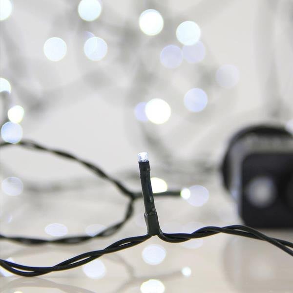 ΣΕΙΡΑ, 240 LED 3mm, 31V ΜΕΤΑΣΧΗΜΑΤΙΣΤΗ, 8 ΠΡΟΓΡΑΜΜΑΤΑ & ΜΝΗΜΗ, ΠΡΑΣΙΝΟ PVC ΚΑΛΩΔΙΟ, ΛΕΥΚΟ LED ΑΝΑ 5cm, ΠΡΟΕΚΤΑΣΗ ΠΑΡΟΧΗΣ 3m, ΙΡ44 (600-11530)